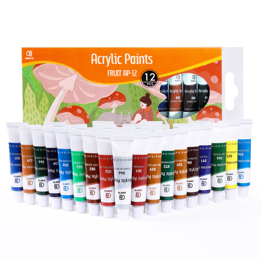 ESENG® Acrylfarben - Premium, 12 Farben/24 Farben